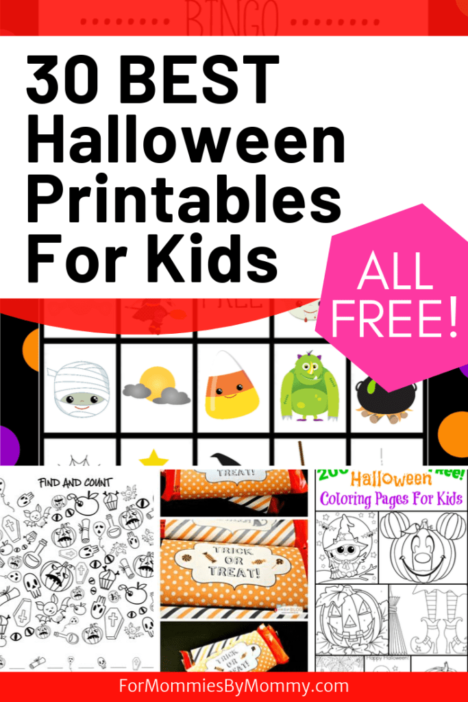 30 Super Fun And Cute Free Halloween Printables For Kids
