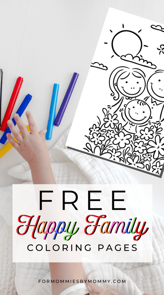 free printable happy family coloring pages for kids
