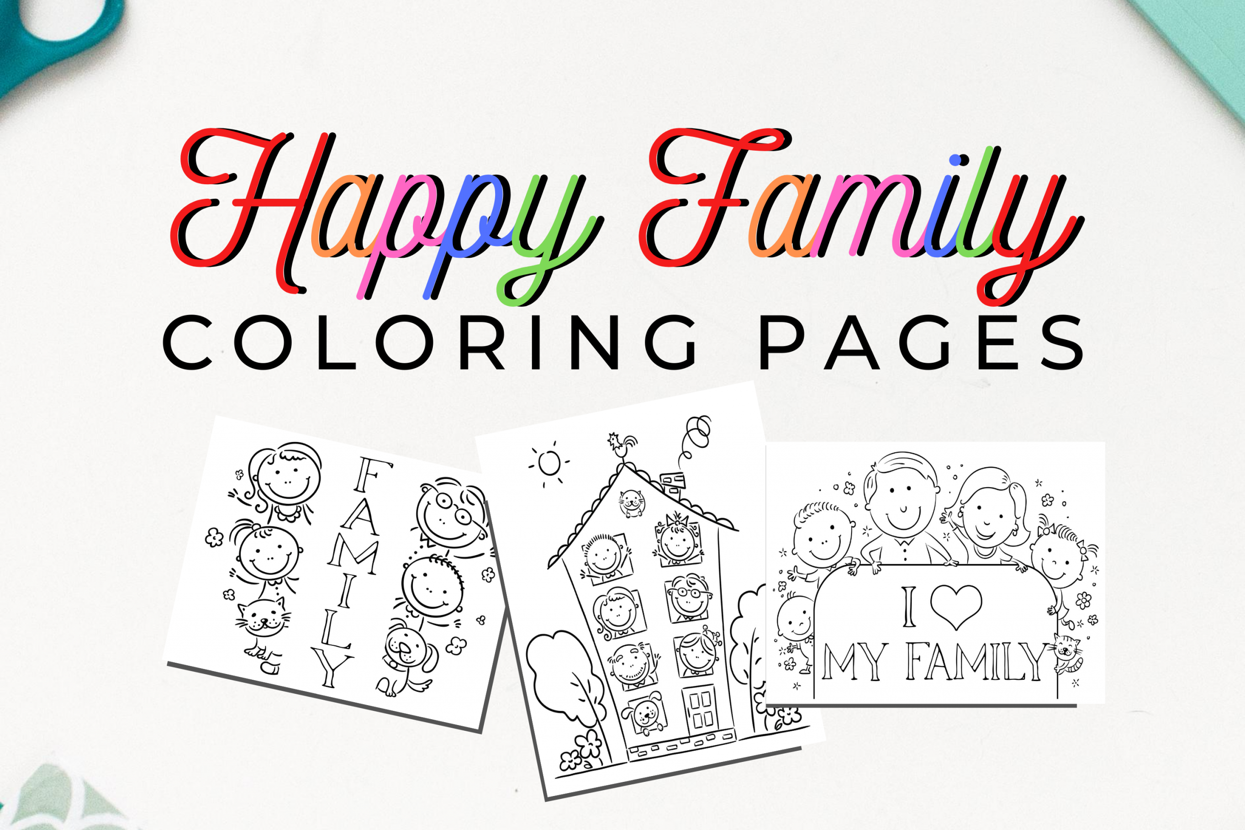 printable family coloring pages