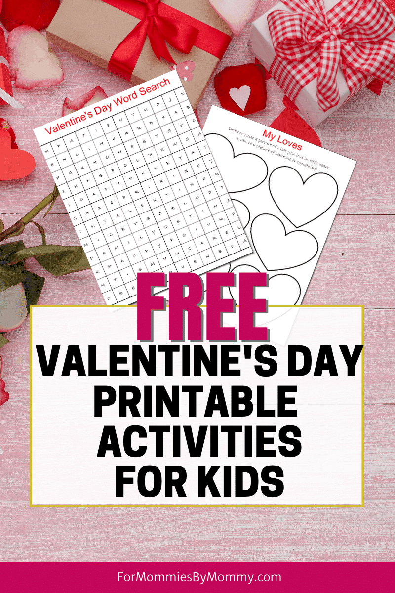 Free Printable Valentine Activities For Preschoolers
