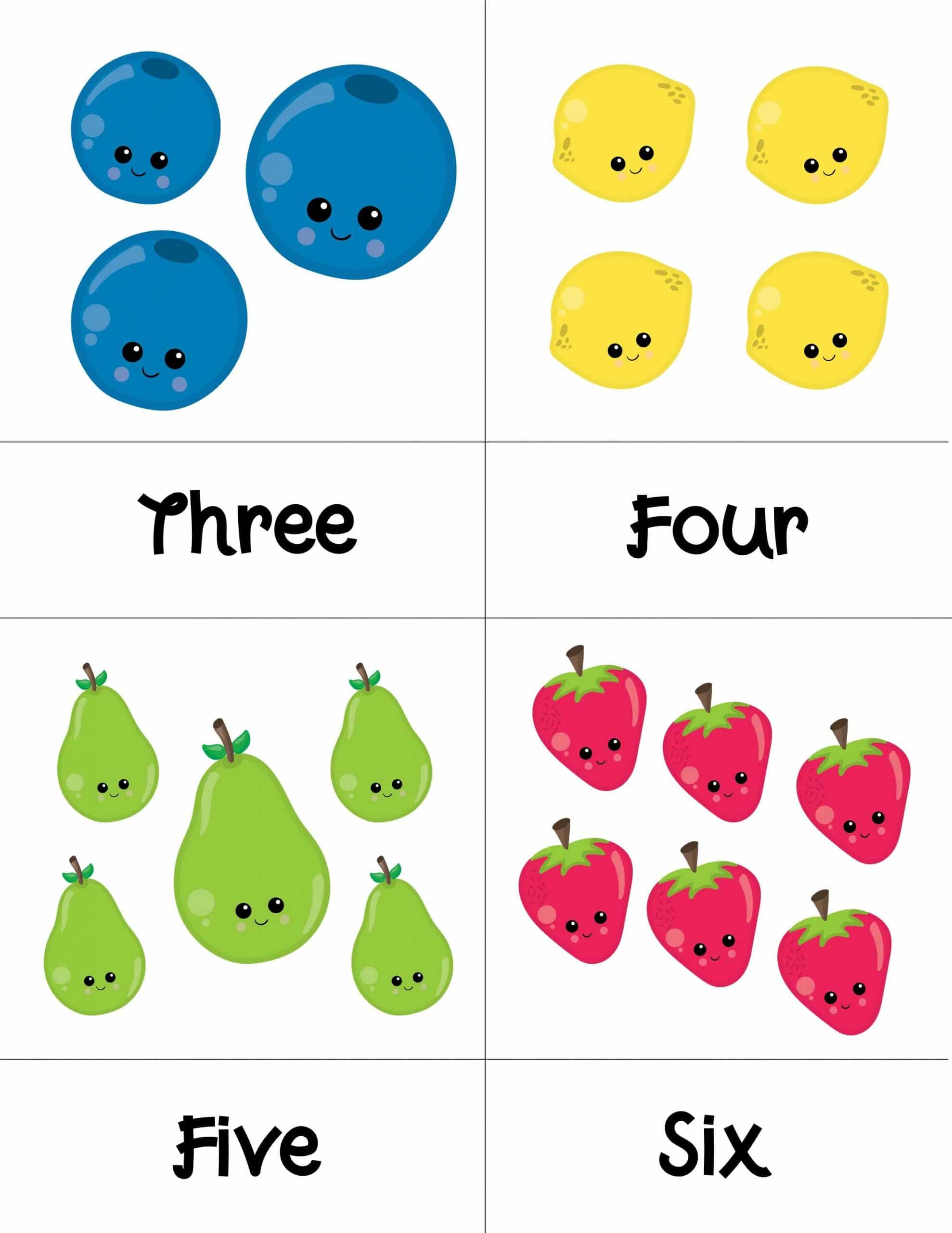 17 Fruity Fun Preschool Printable Worksheets Numbers 1 to 10