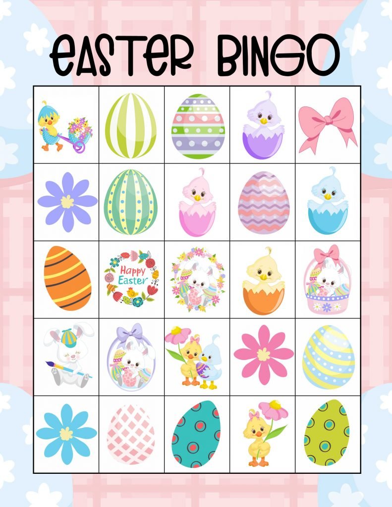 Easter Bingo Game for Kids to Play - Easy Holiday Ideas