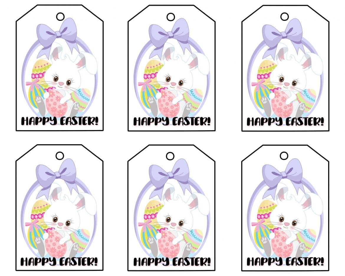 6 Adorable FREE Printable Easter Gift Tags