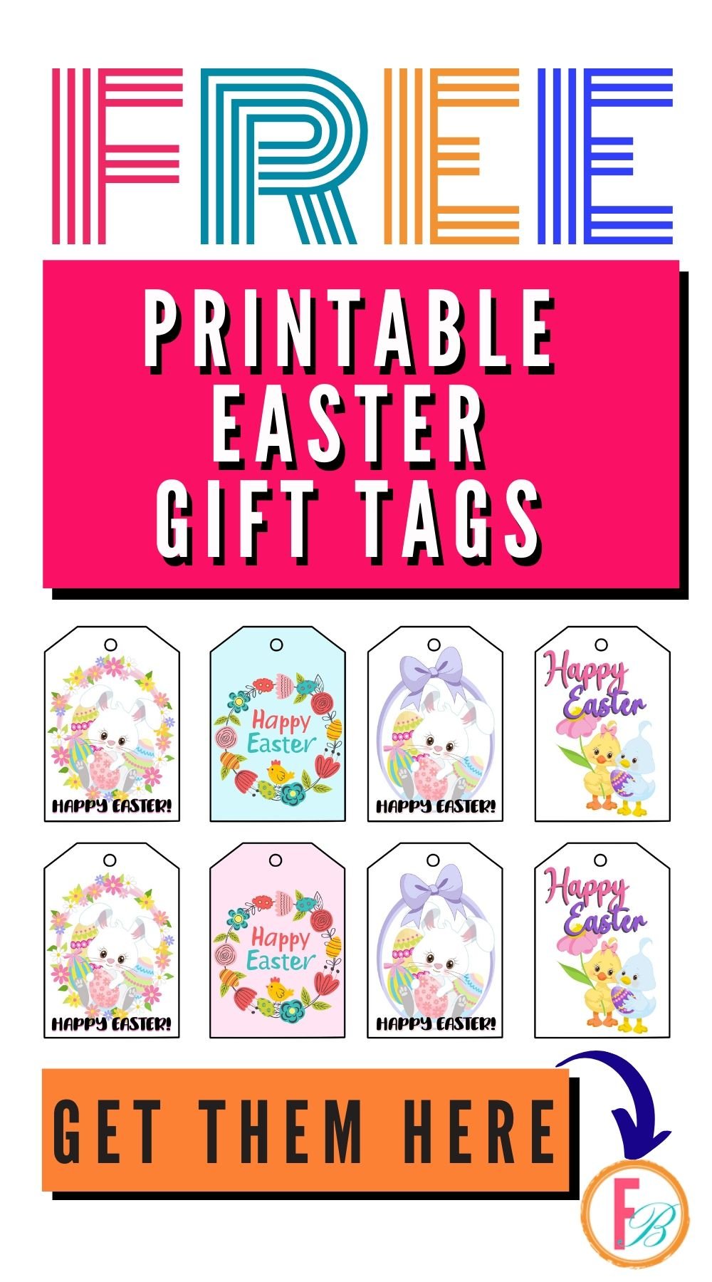 6 Adorable FREE Printable Easter Gift Tags