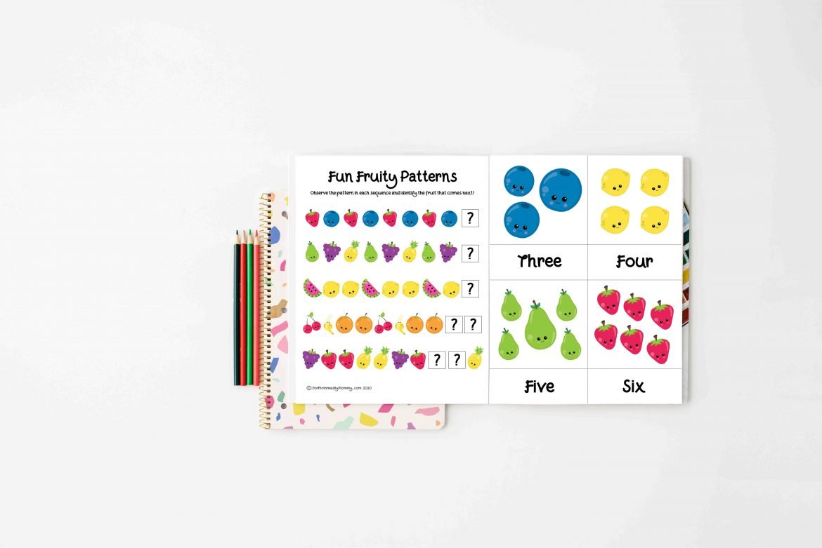 17 Fruity Fun Preschool Printable Worksheets Numbers 1 to 10