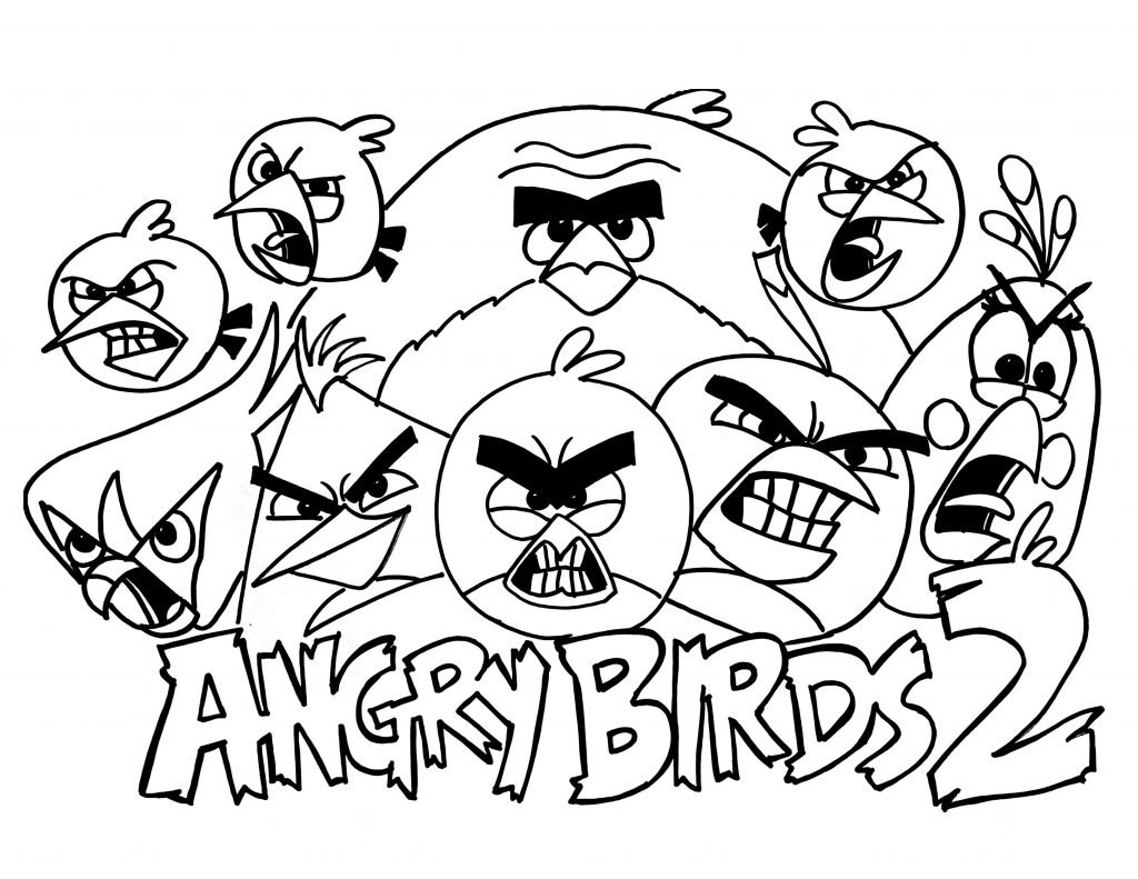 Free Cartoon Coloring Pages For Kids: Angry Birds, Ninjago, Minions and ...