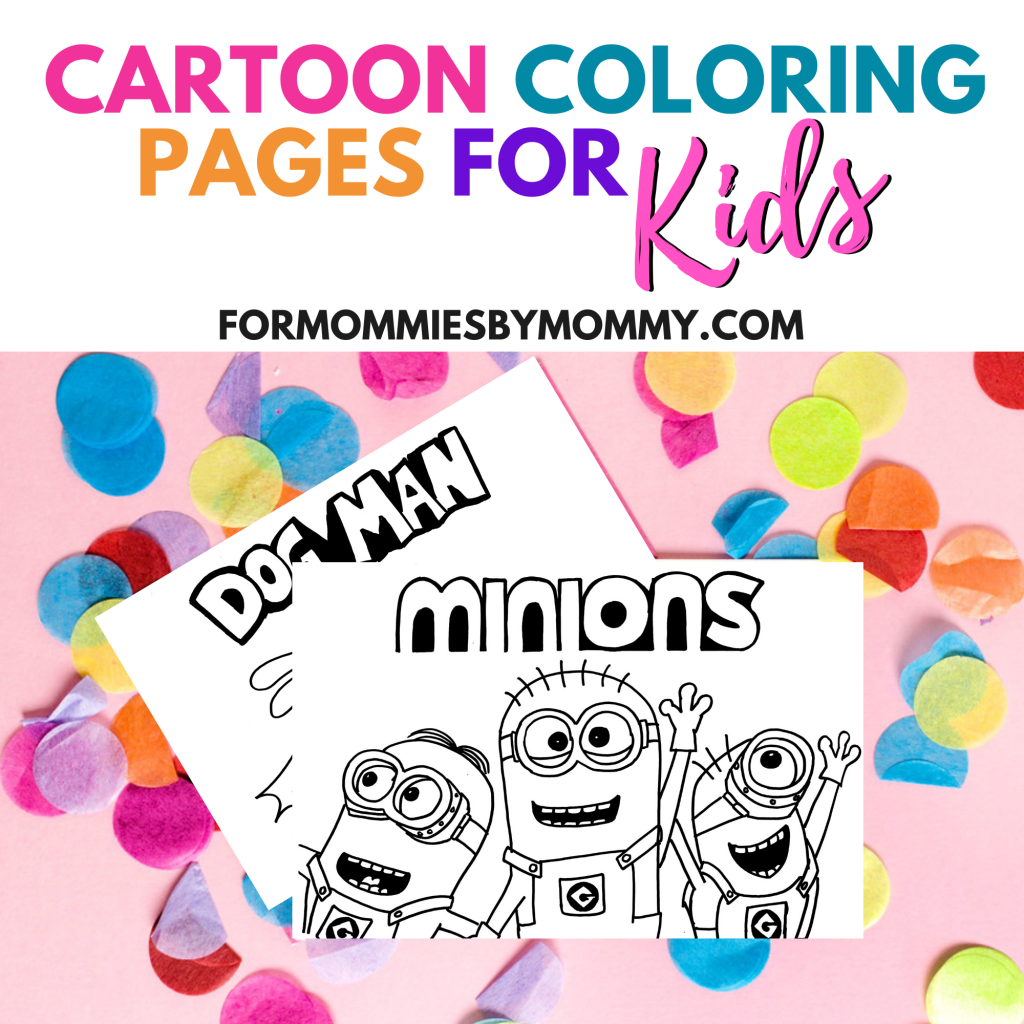 free cartoon coloring pages for kids