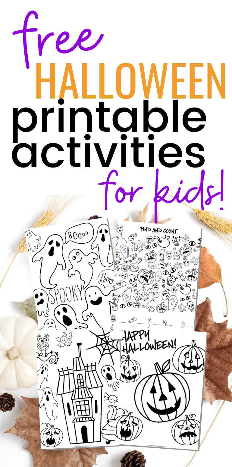 Free Halloween Activity Sheets For Kids